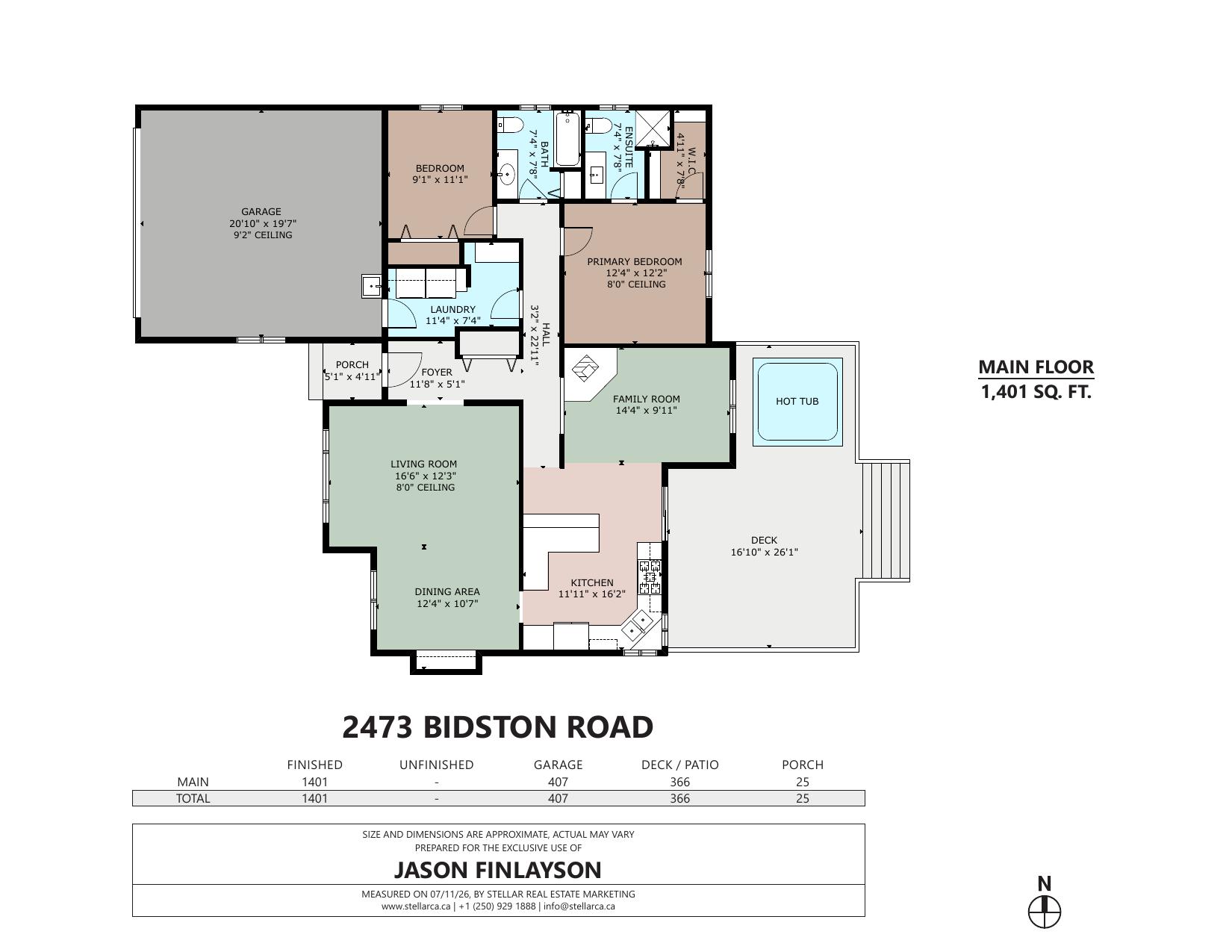 Floor plan for 2473 Bidston Rd